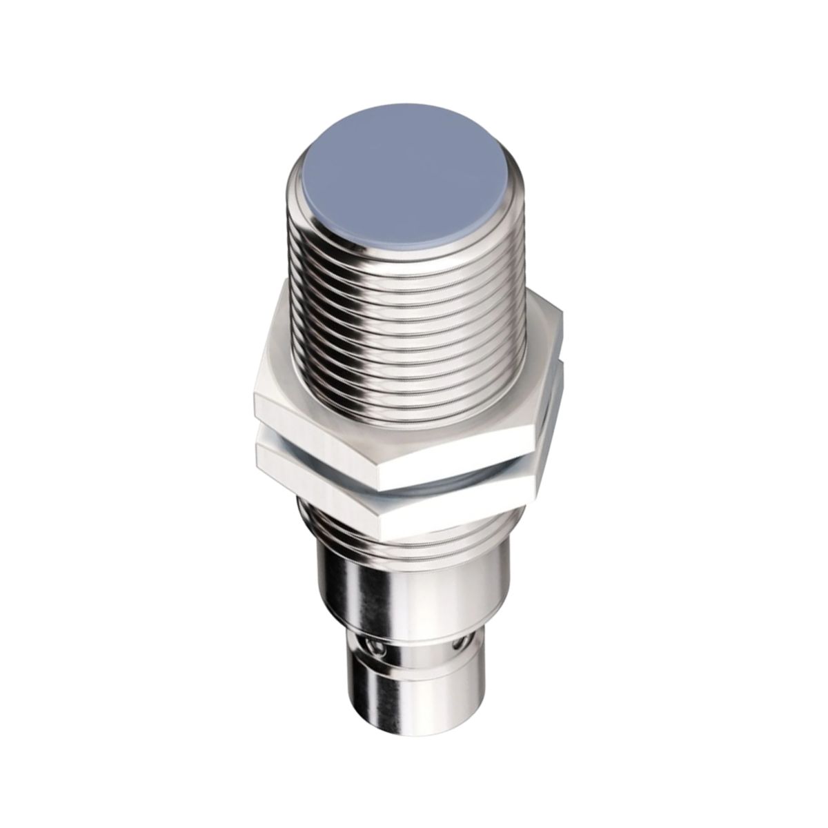 Sensor Indutivo Cilíndrico Roscado Sn=8Mm M18X1,00 mm Latão Niquelado 4 Fios 10-30Vcc Conector M12 4 Pinos Pnp 1Na+1Nf 1 Led - Weg