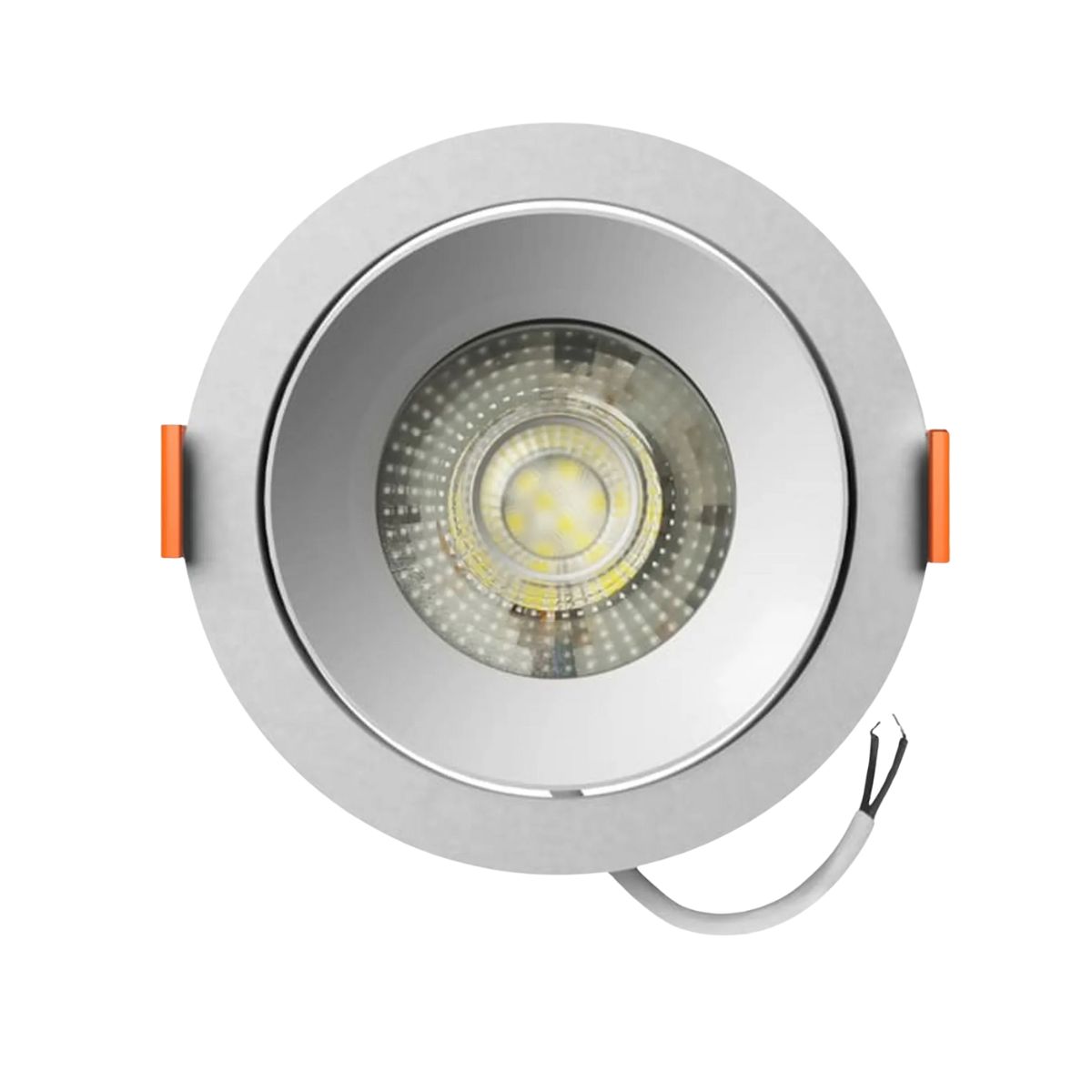 Luminária Spot Led Embutir Redondo Branco 12W Bivolt 6500K Branco Frio 960Lm Foco Direcionável - Bronzearte