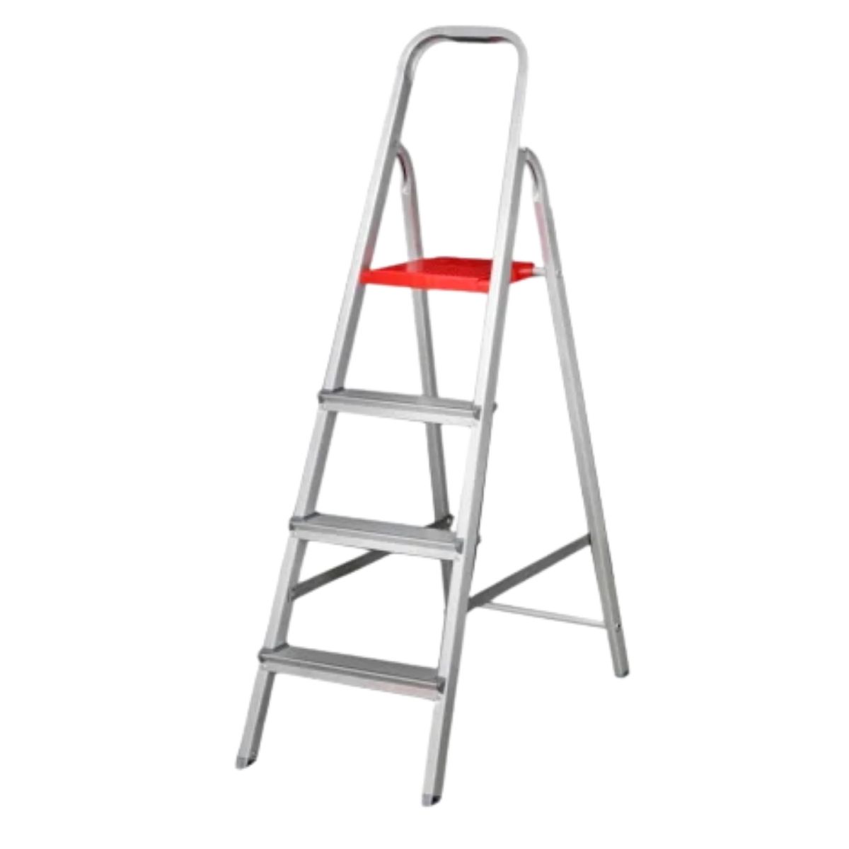 Escada de Alumínio Doméstica 4 Degraus - Reisam