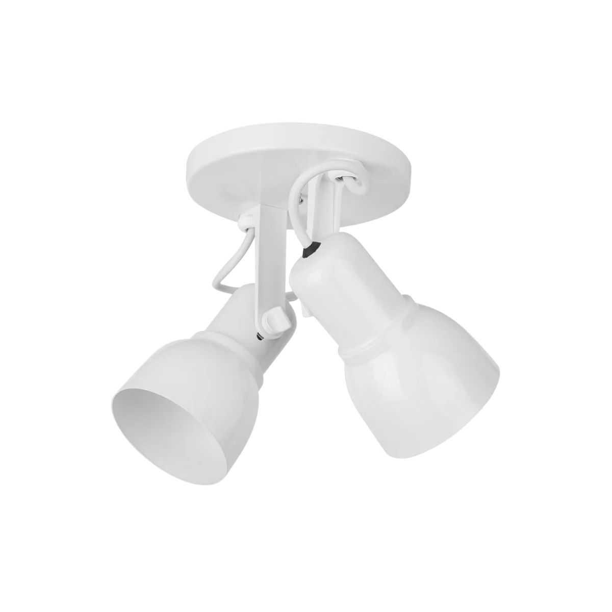 Luminária Spot Sobrepor Spot Light Branco 2Xe27 Bivolt Foco Direcionável - Kin Light
