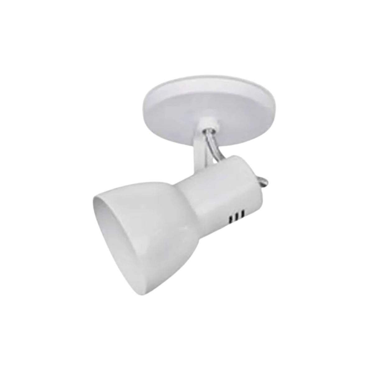 Luminária Spot Sobrepor Cone Branco E27 Bivolt Foco Direcionável - kin Light