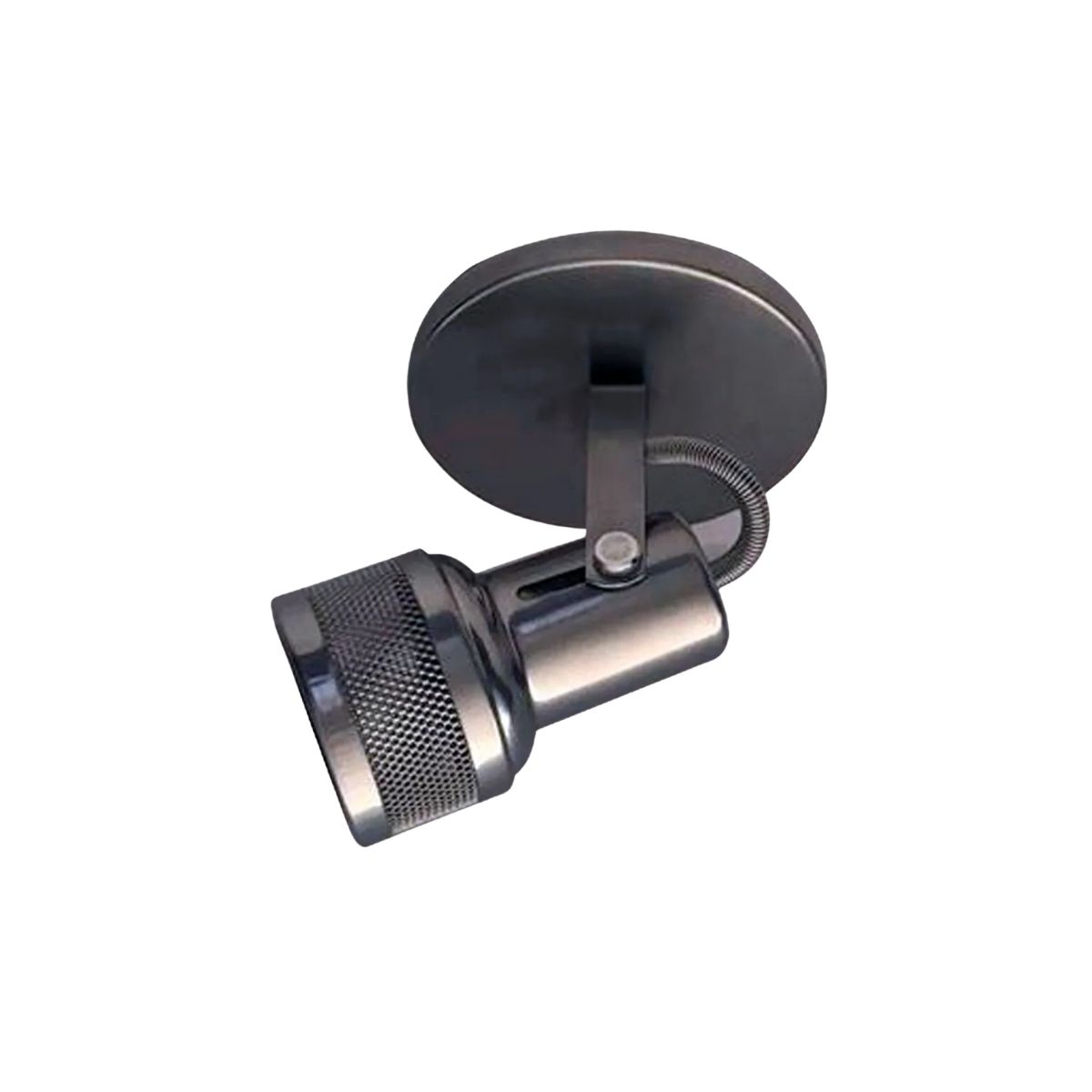 Luminária Spot Sobrepor Tela Titânio E27 Bivolt Foco Direcionável - Kin Light