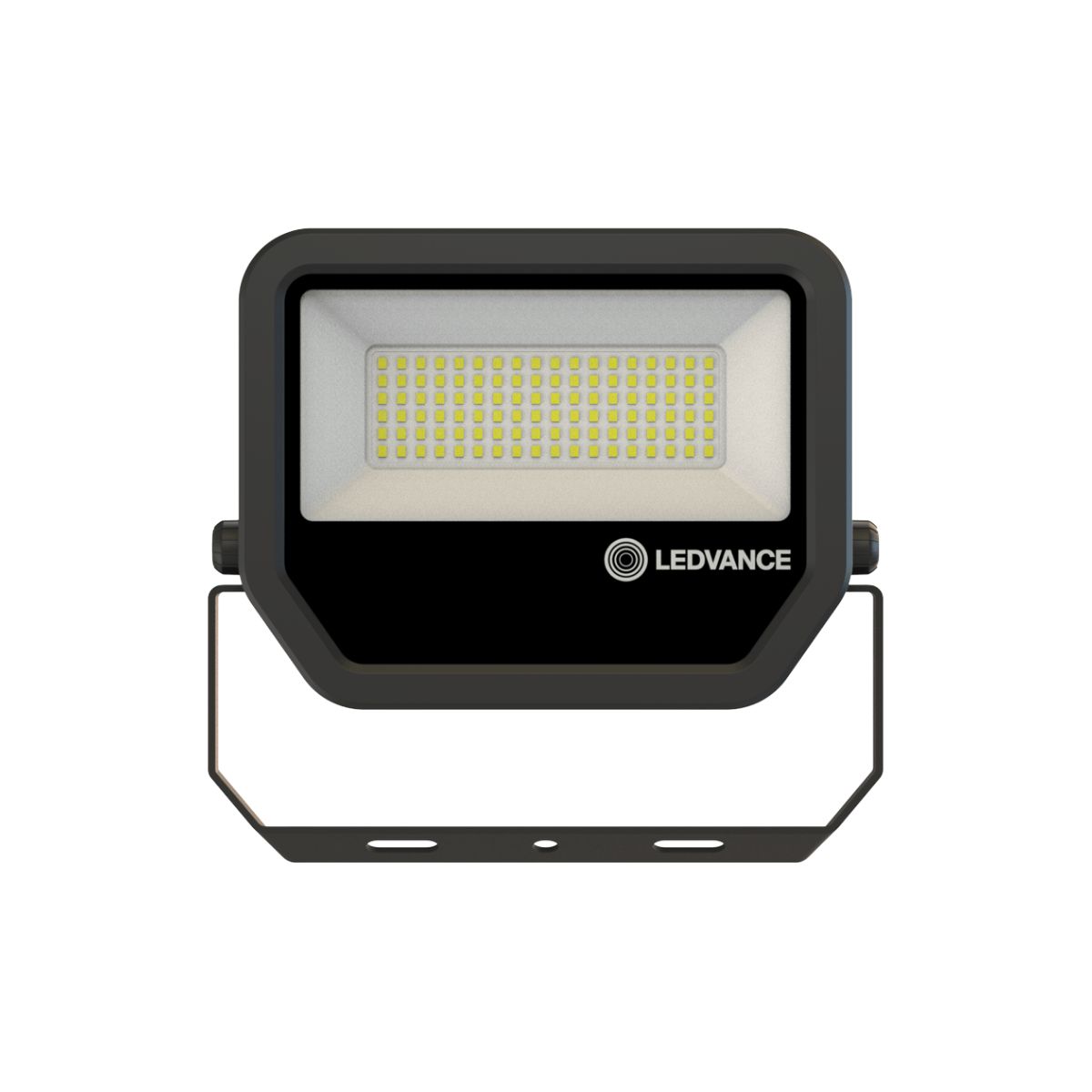 Luminária Refletor Led Retangular Sobrepor Preto 43W Bivolt 5000K Luz Do Dia 6020Lm Difusor Vidro Temperado C/Protetor Surto 2Kv - Ledvance