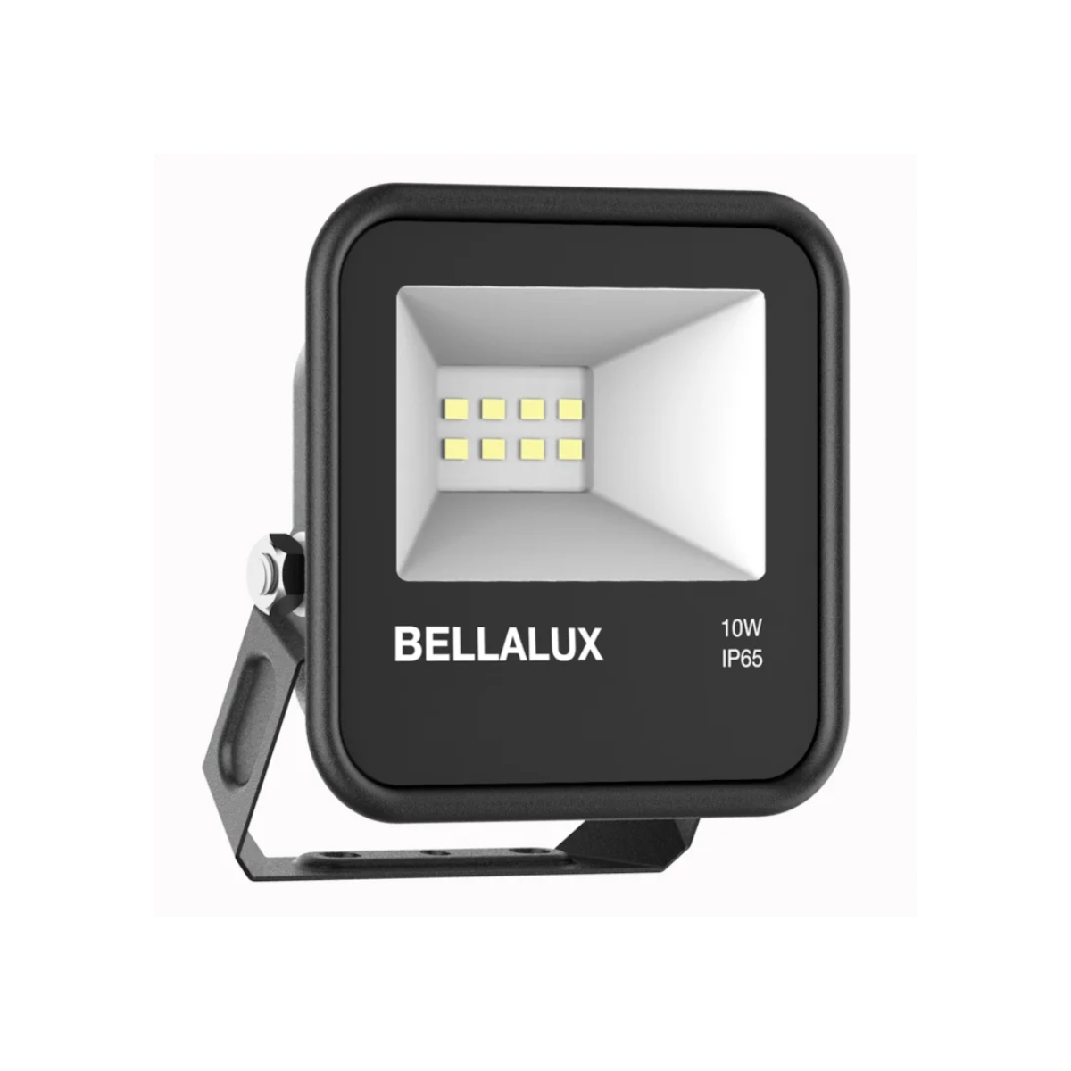 Luminária Refletor Led Retangular Sobrepor Pt 10W Bivolt 6500K Branco Frio 800Lm Com Protetor Surto 1,5Kv - Bellalux