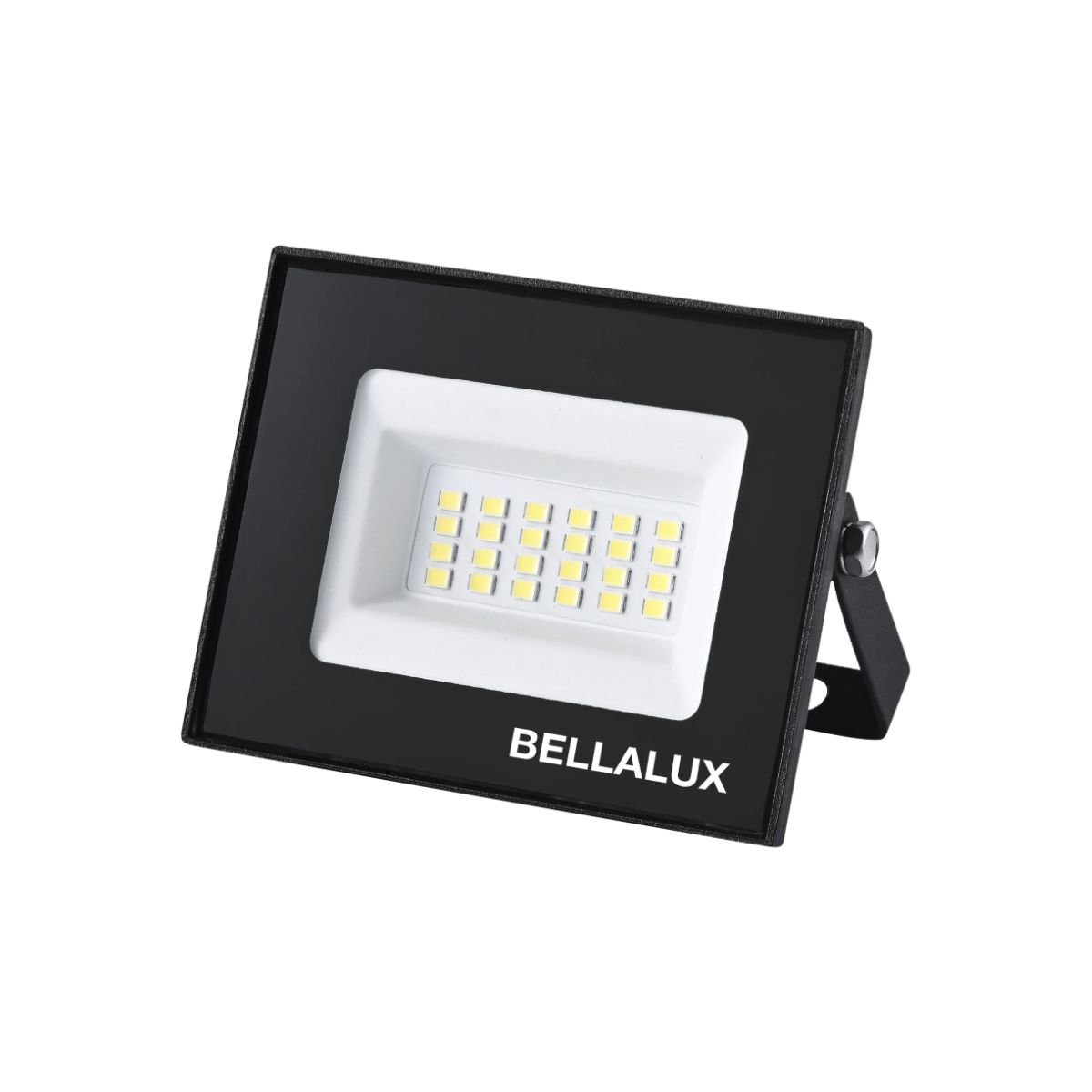 Luminaria Refletor Led Retang Sobrepor Pt 20w Bivolt 6500k B