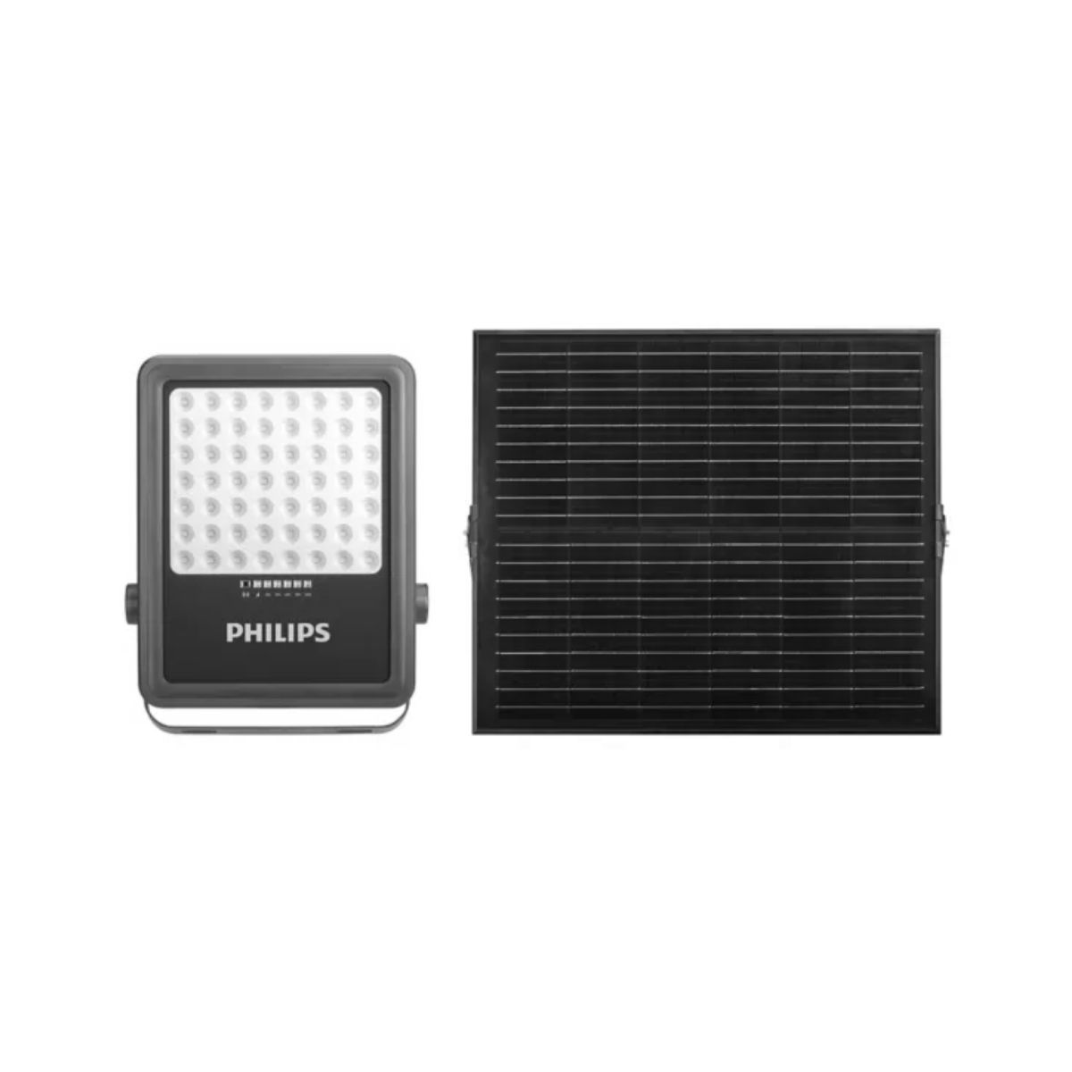 Luminária Refletor Solar Led Retangular Sobrepor Cinza 30W Bat Selada 3,2V 6500K Branco Frio 4000Lm Ip65 - Philips