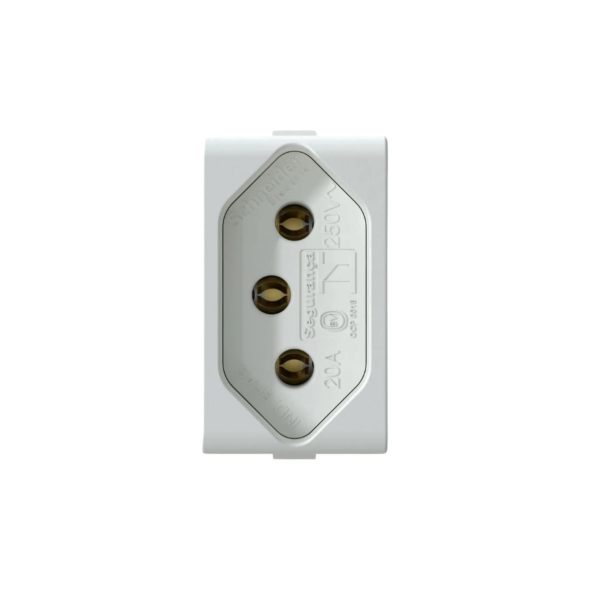 Modulo Tomada 2P+T 1 Mod 20A 250V Bc Fosco Lunare Up - Schneider