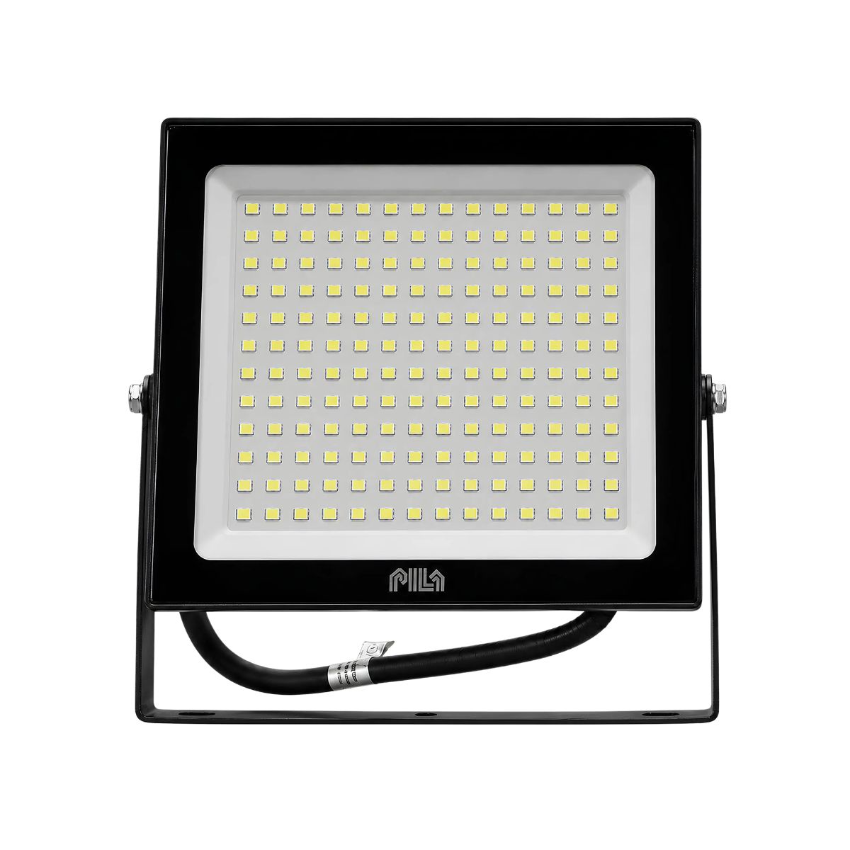 Luminária Refletor Led Retangular Sobrepor Pt 150W Bivolt 6500K Branco Frio 9750Lm Difuso Vidro Temperado Ip65 - Pila
