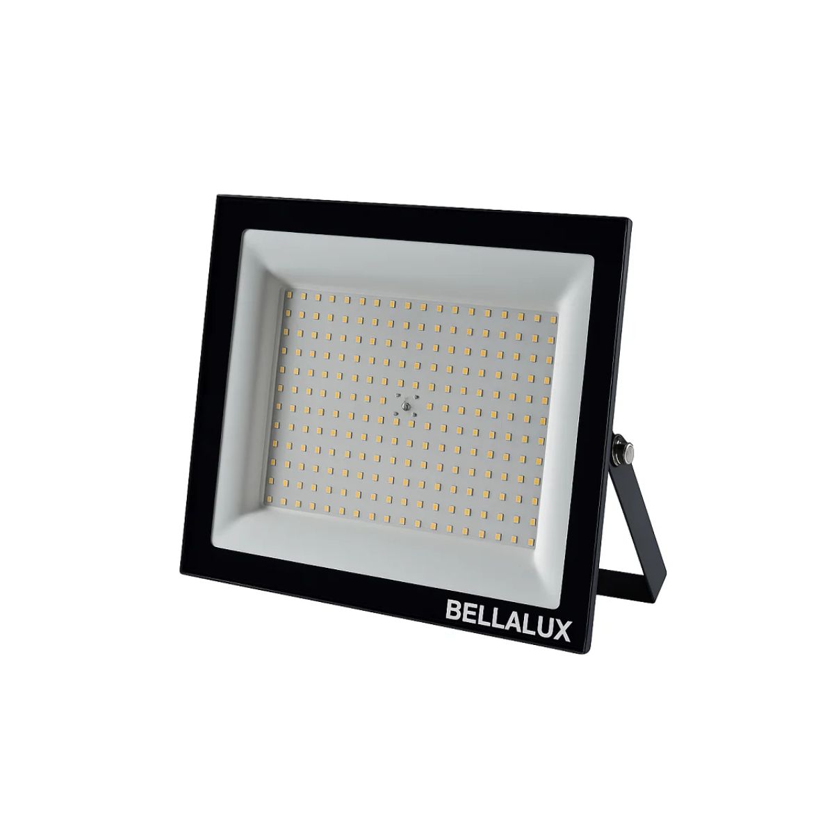 Luminária Refletor Led Retangular Sobrepor Preto 400W Bivolt 6500K Branco Frio 32000Lm Difusor Vidro Temperado C/Protetor Surto 2Kv Ip65 - Bellalux