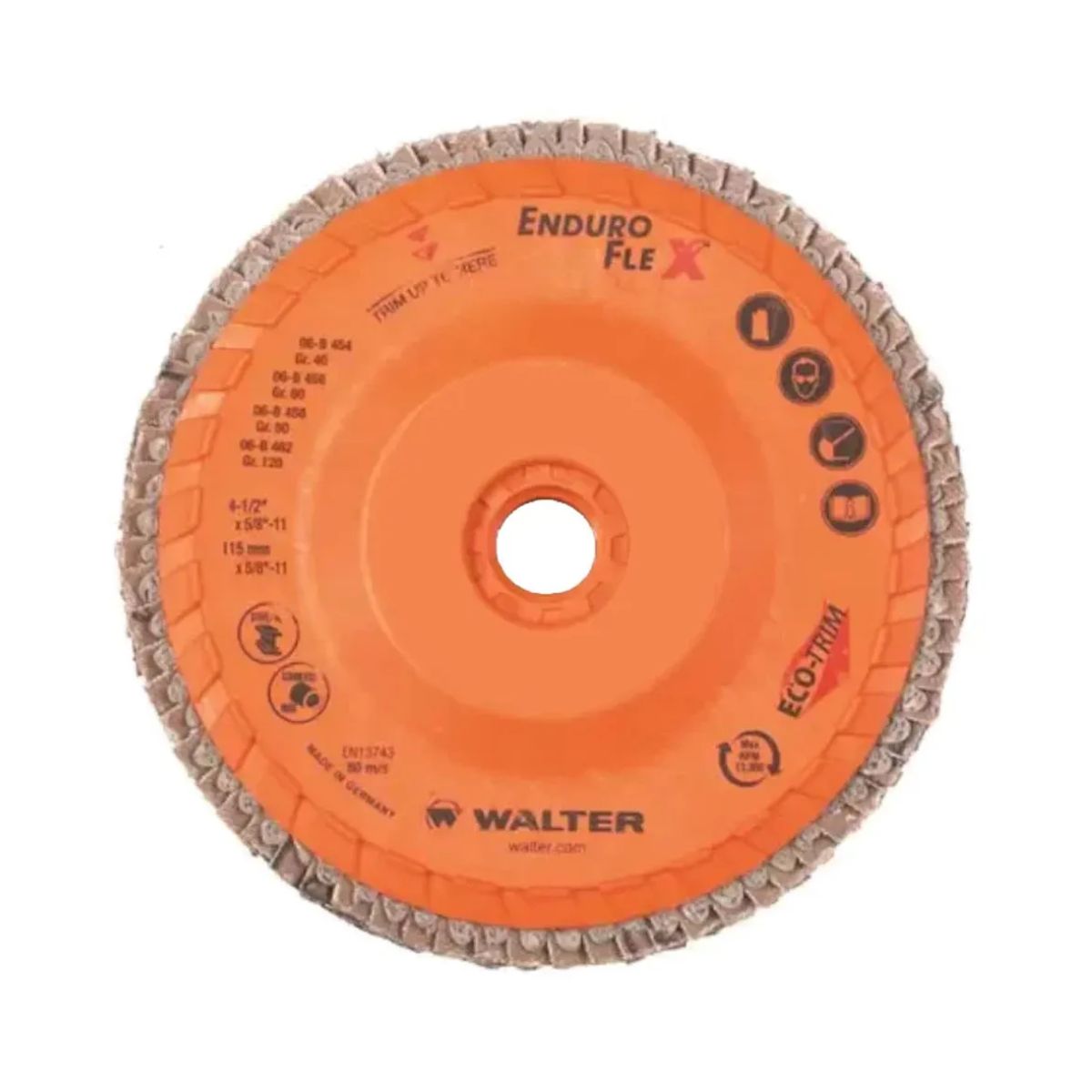 Disco Enduro-Flex 4.1/2X7/8 G120 Rosca - Walter