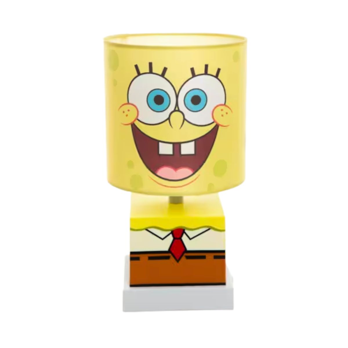 Luminária Abajur Sobrepor Bob Esponja Amarelo 10W E27 Bivolt - Gaya