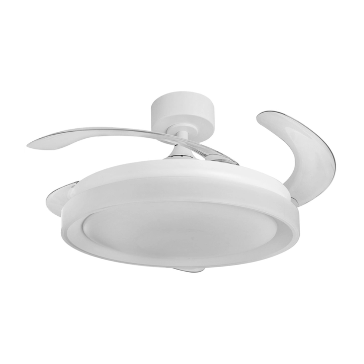 Ventilador Teto Retrátil Aruba 127/220V 96W Branco Com Controle Remoto - Tuaflix