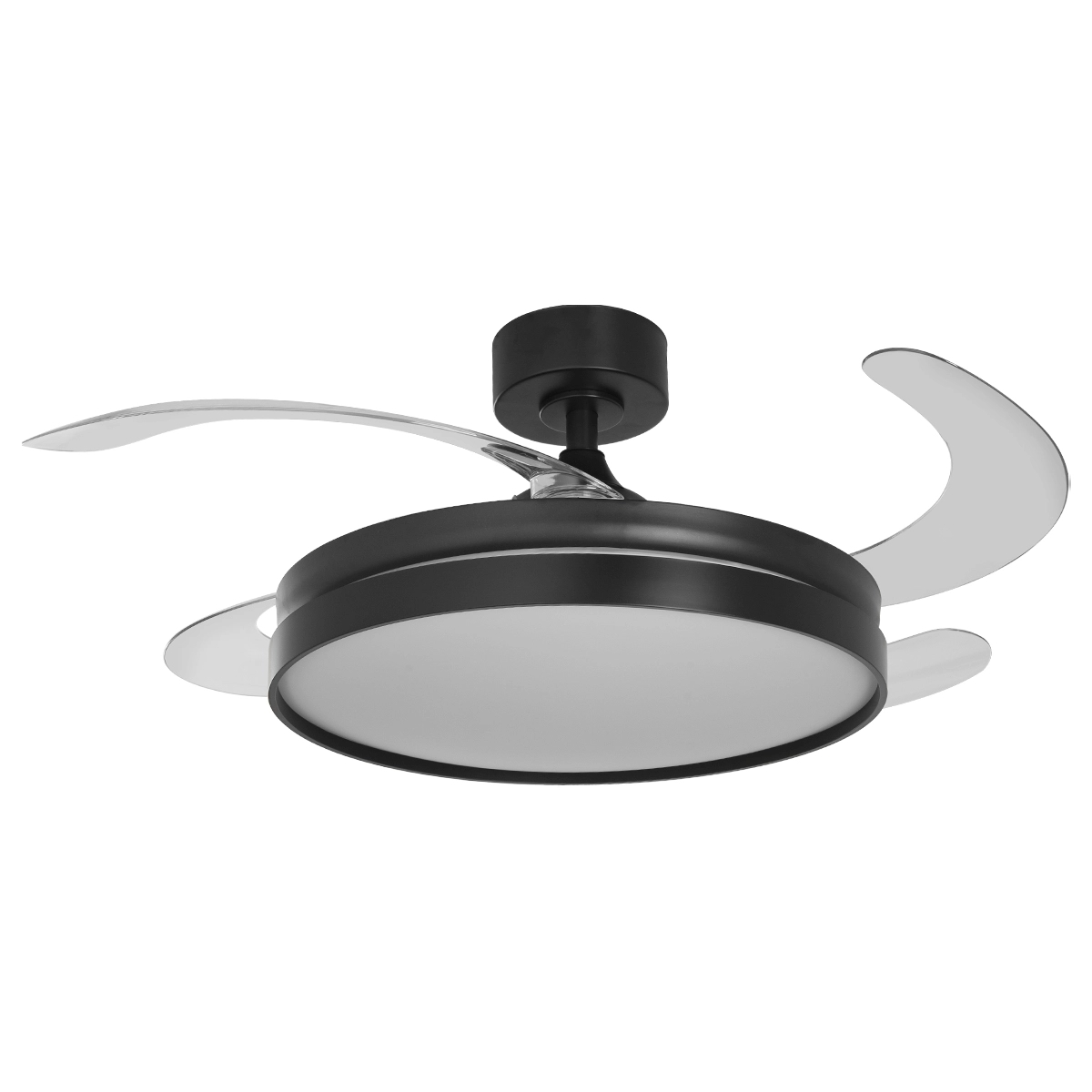 Ventilador Teto Retrátil Riviera 127/220V 96W Preto Com Controle Remoto - Tuaflix