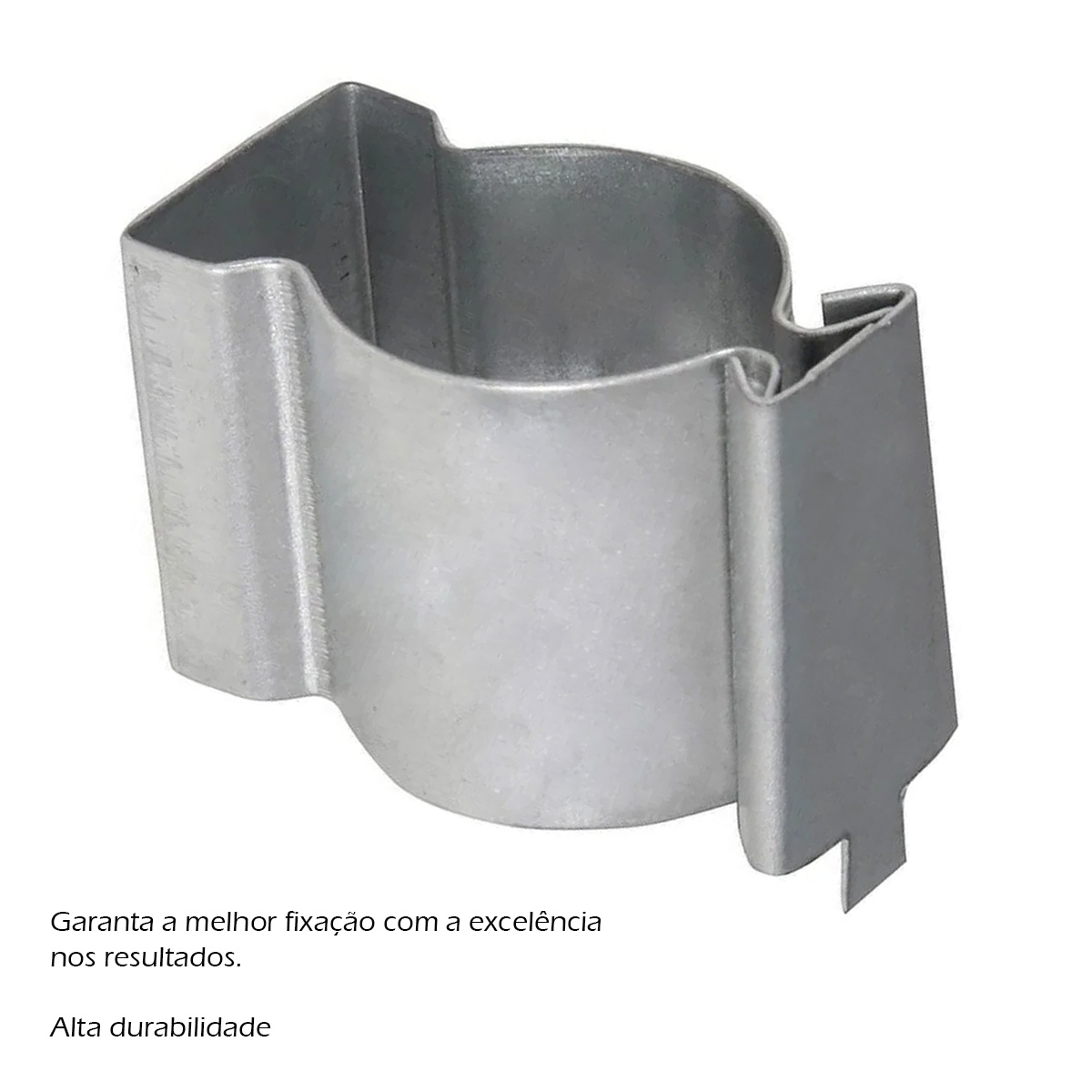 Abraçadeira Tipo D Galvanizada Eletrolítico 1.1/4Pol Com Cunha