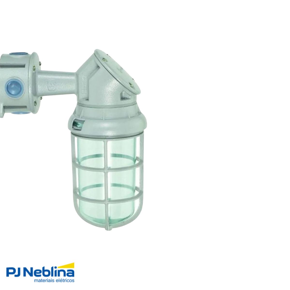 Luminária Industrial Arandela 90G Tgvp Cz 300W E40 Difusor Vidro Alcalino 3/4 Bsp C/Grade - Wetzel