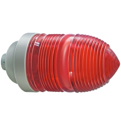 Luminária Industrial Sinalização Sobrepor Cinza 60W E27 Vermelho 3/4 Bsp Sem Fotocélula - Wetzel
