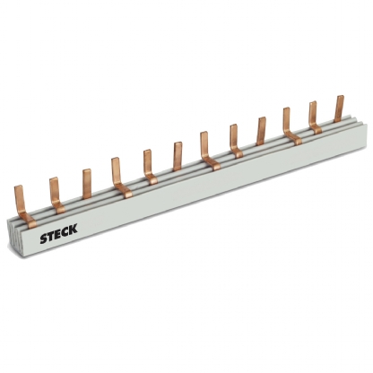 Kit Barramento Trifásico Para 12 Disjuntor Din 80A S3F210B - Steck