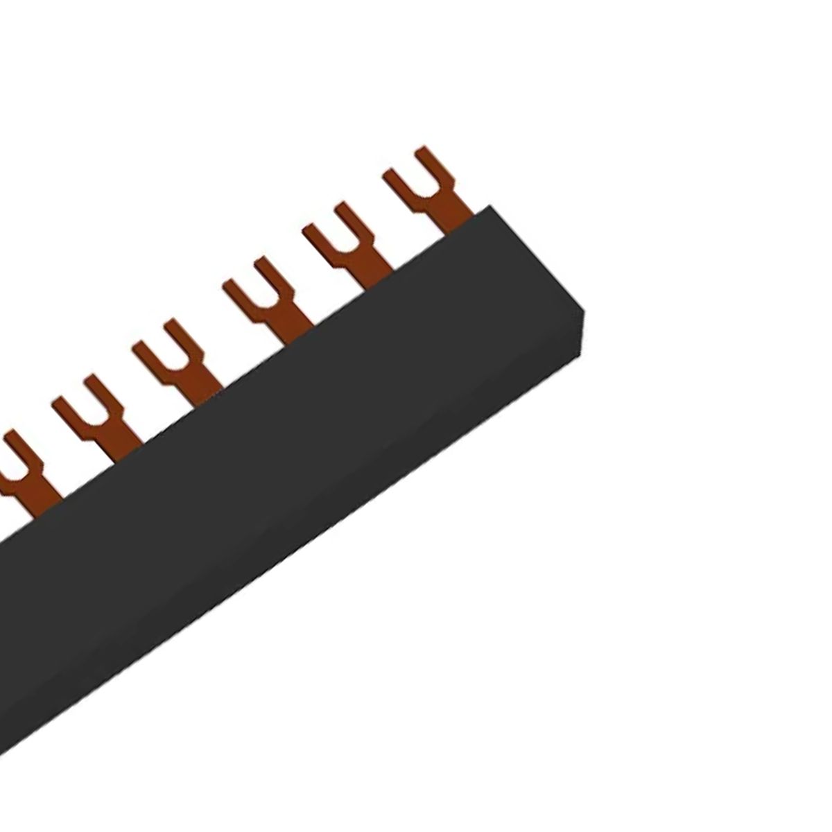 Barramento Elétrico Trifásico 15 Polos (Garfo) Preto 63A 3Rv2 - Siemens