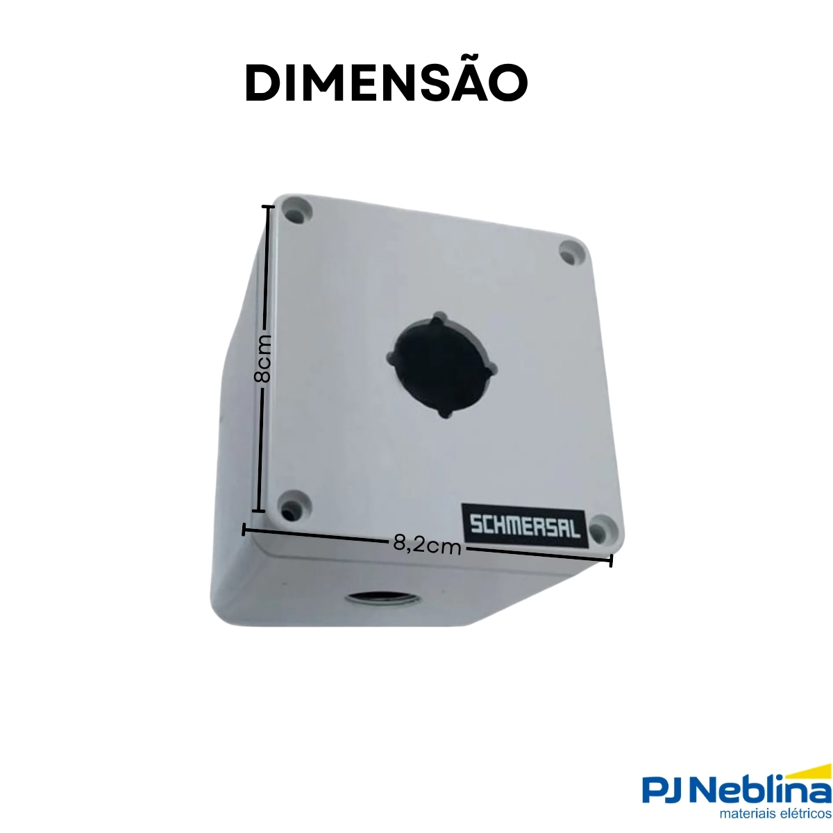 Botoeira Comando Vazia 1 Furo 22Mm Abs Cinza Ip66 - Ace Schmersal
