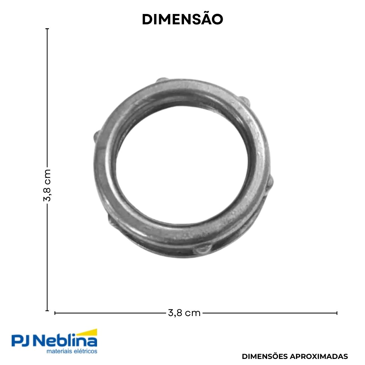 Bucha Eletroduto Alumínio 1Pol Bsp - Daisa