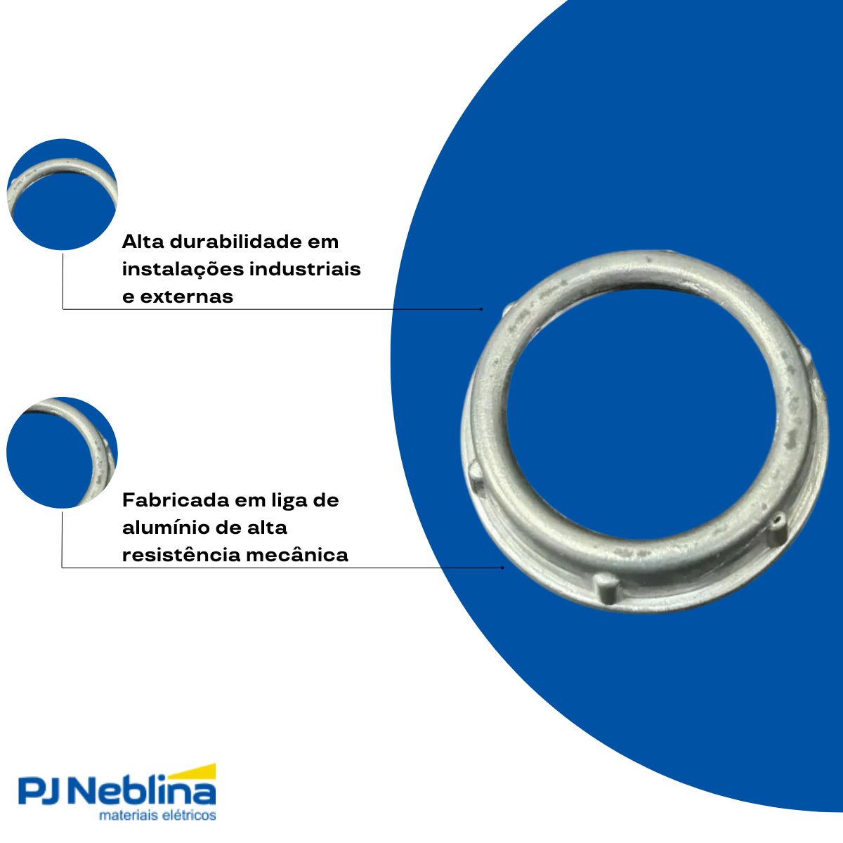 Bucha Eletroduto Alumínio 1.1/2 Bsp - Daisa