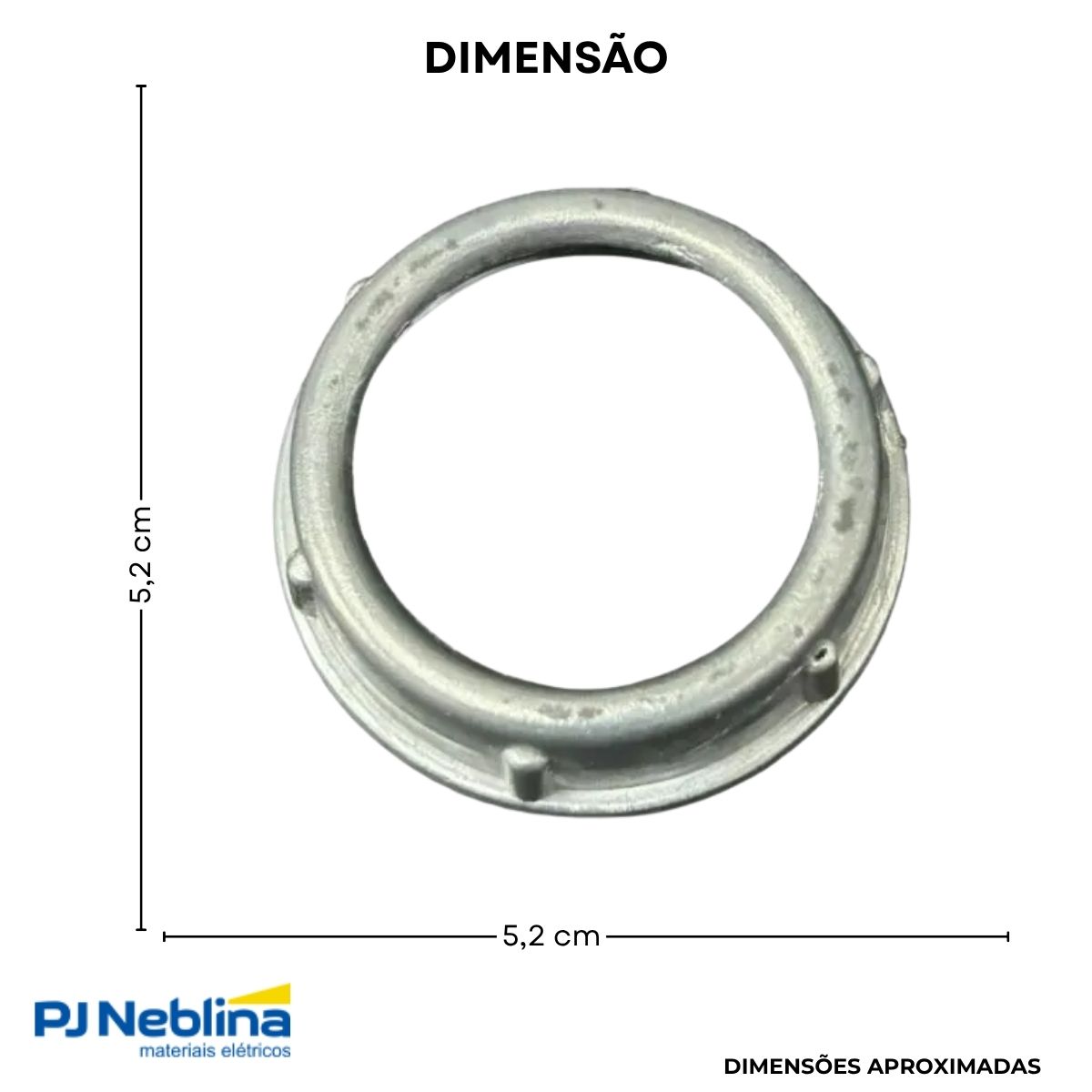 Bucha Eletroduto Alumínio 1.1/2 Bsp - Daisa