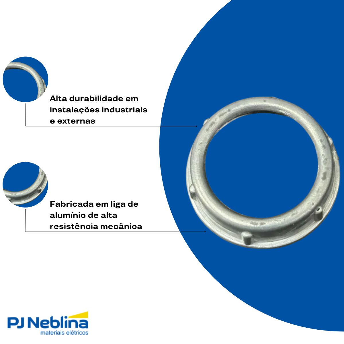 Bucha Eletroduto Aluminio 2pol Bsp