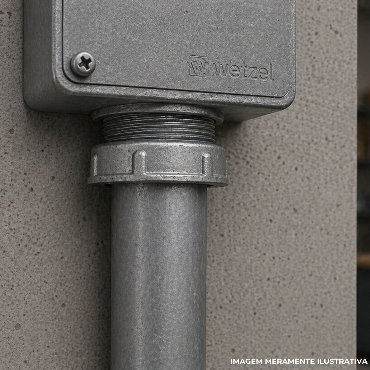 Bucha 3/8 P/Eletroduto Alumínio - Wetzel