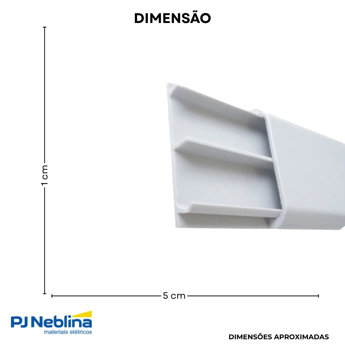 Canaleta Pvc Piso 50X10 (Br C/2M) Cz Dp2 - Dutoplast