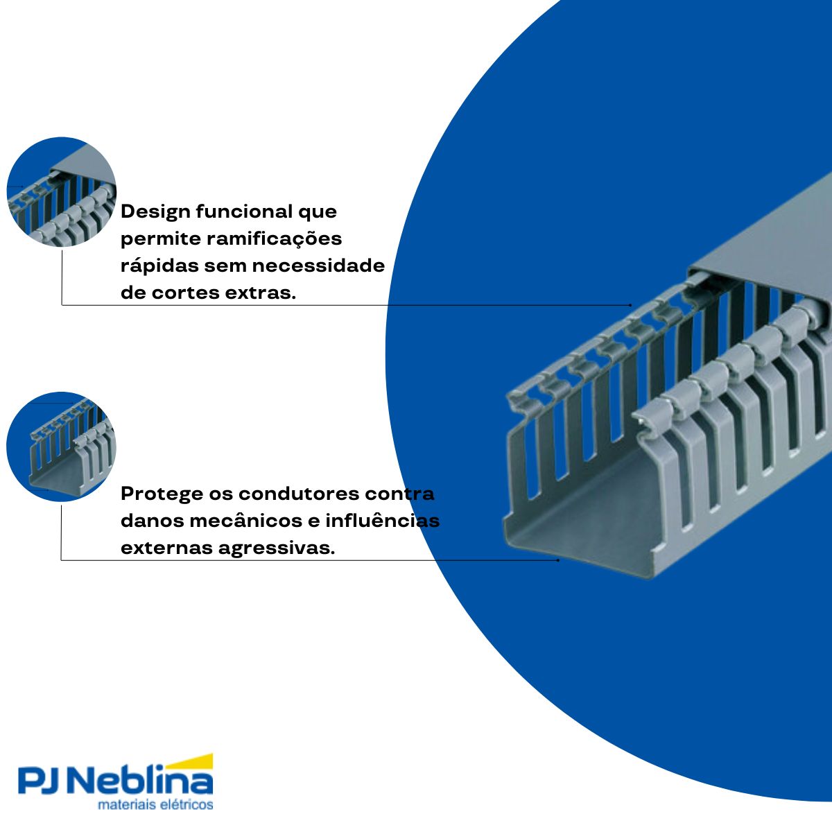 Canaleta Pvc Rec Aberto 30X80 (Br C/2M) Cz C/Tampa S/Divisória S/Adesivo - Dutoplast