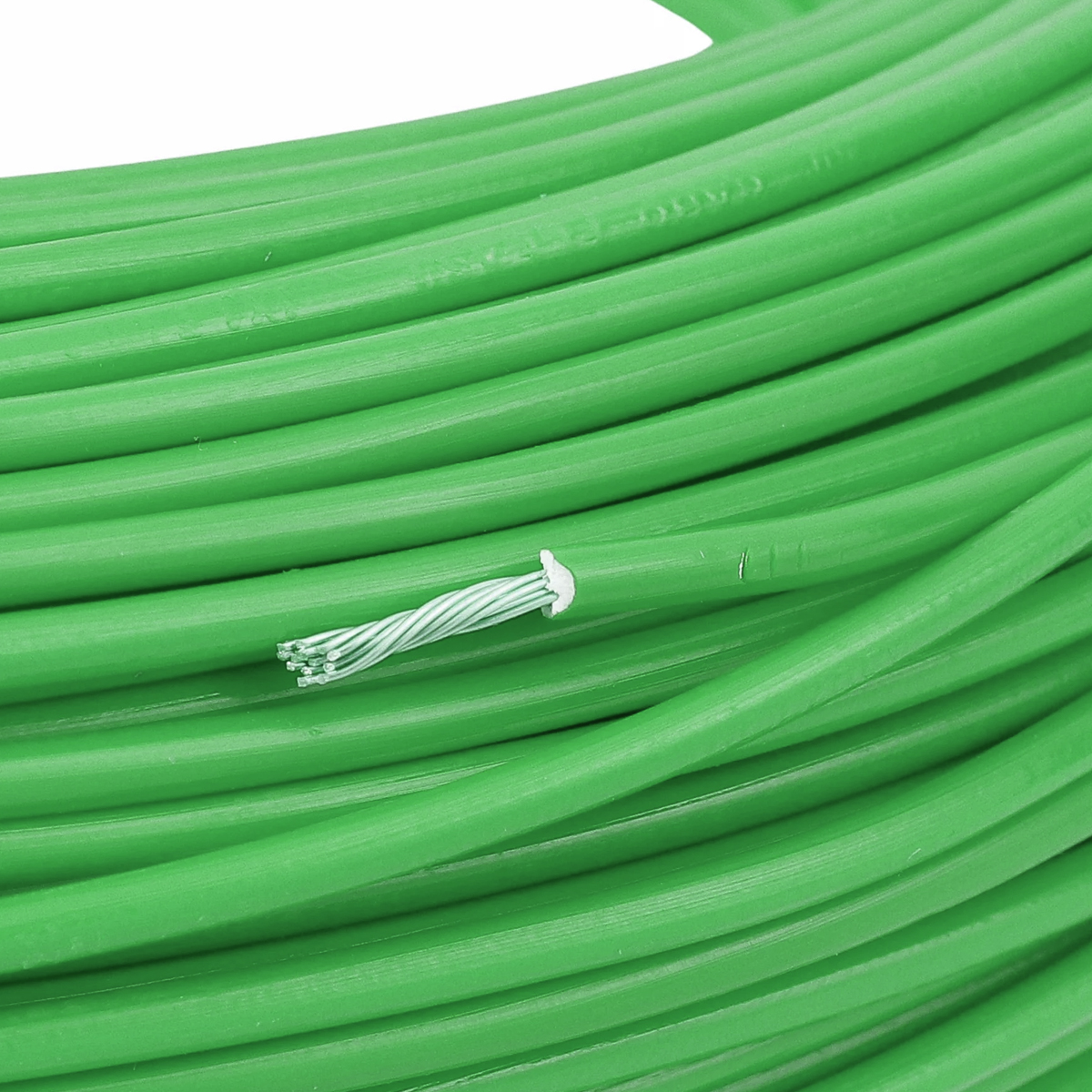 Cabo Flexível 750V Pvc 0,75Mm Verde 70G 100 Metros - Cabonax