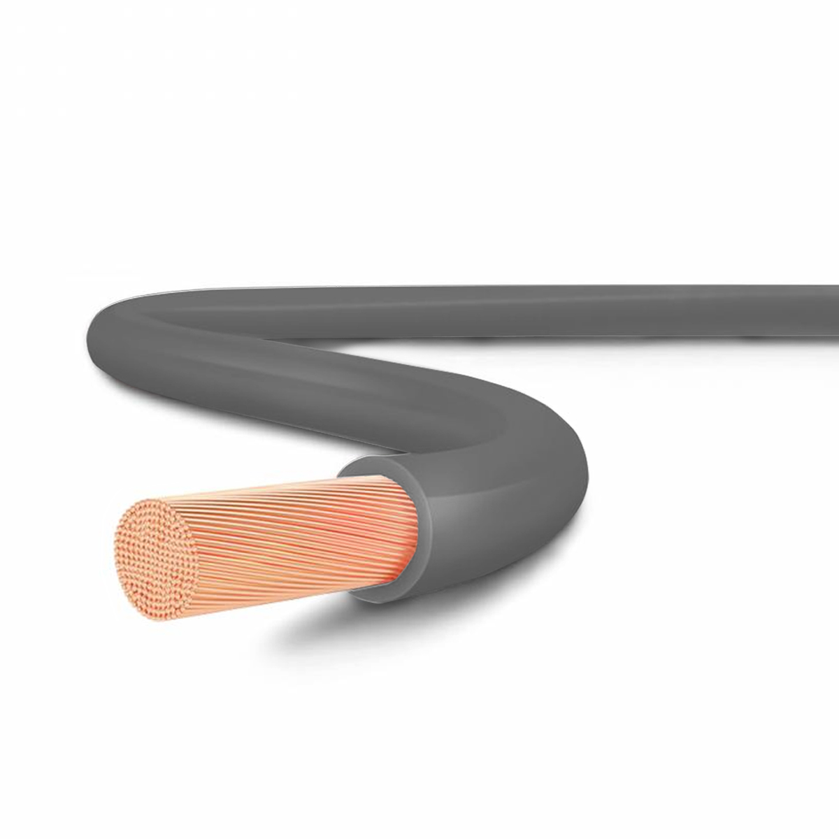 Cabo Flexível 750V Pvc 1,00Mm Cinza 70G 100 Metros - Sil