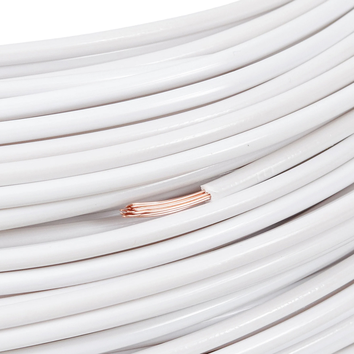 Cabo Flexível Duflex 750V Pvc 2,50Mm Branco 70G 100 Metros - Induscabos