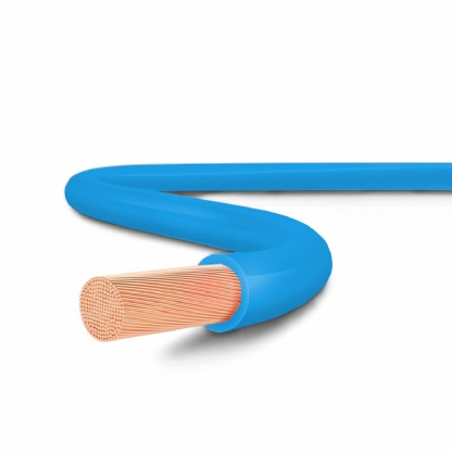 Cabo Flexível 750V PVC 4,00mm Azul 100 Metros - Cobrecom
