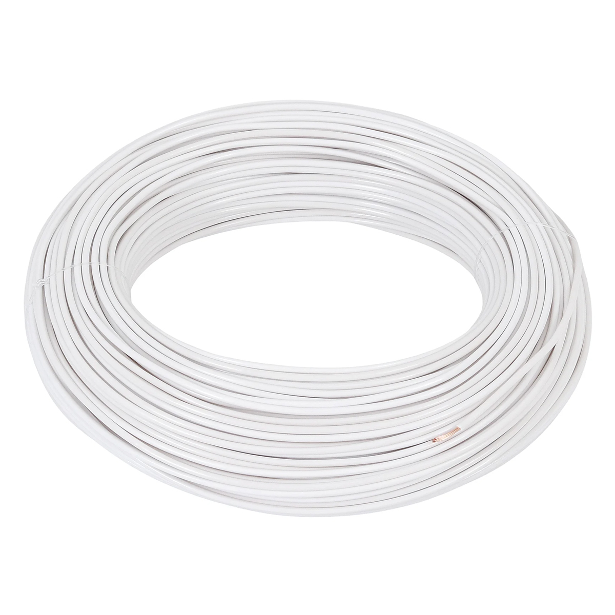 Cabo Flexível Duflex 750V Pvc  6,00Mm Branco 70G 100 Metros - Induscabos