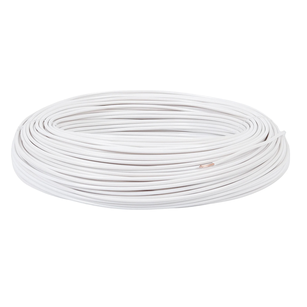 Cabo Flexível Duflex 750V Pvc  6,00Mm Branco 70G 100 Metros - Induscabos