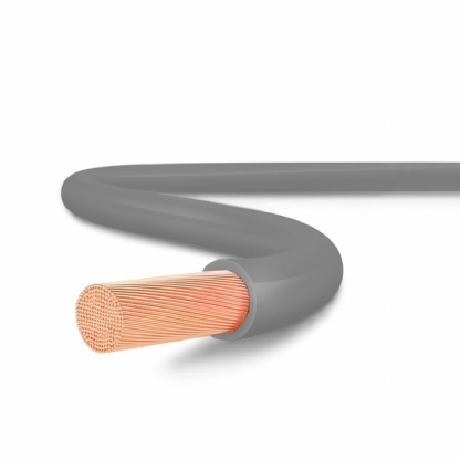 Cabo Flexível 750V PVC 6,00mm Cinza 100 Metros - Cobrecom