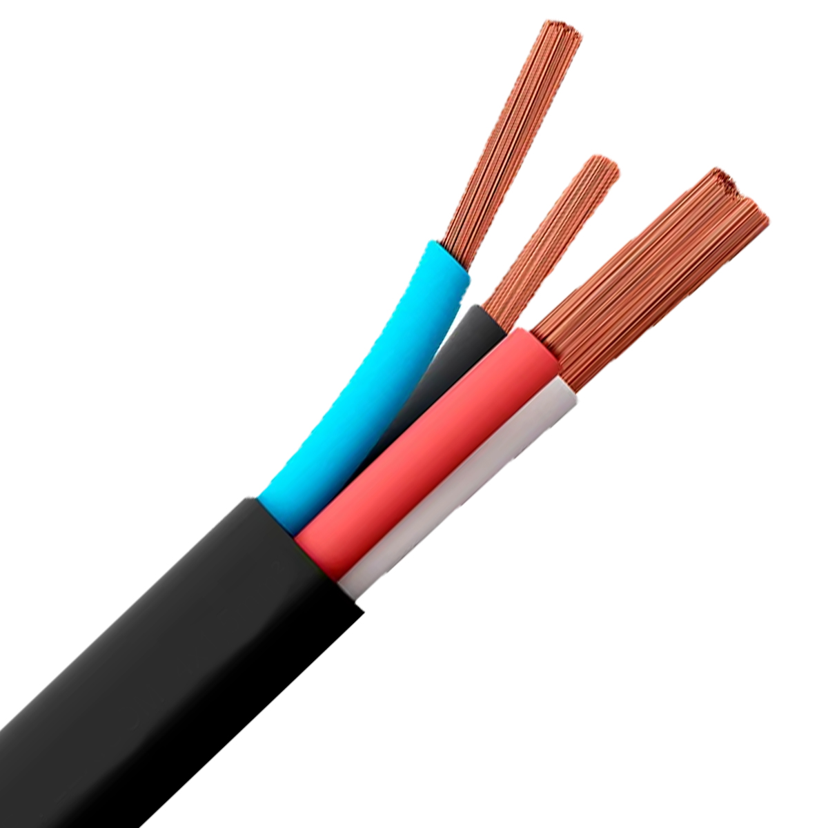 Cabo PP 500V PVC 4x2,50mm Preto 100 Metros - Sil