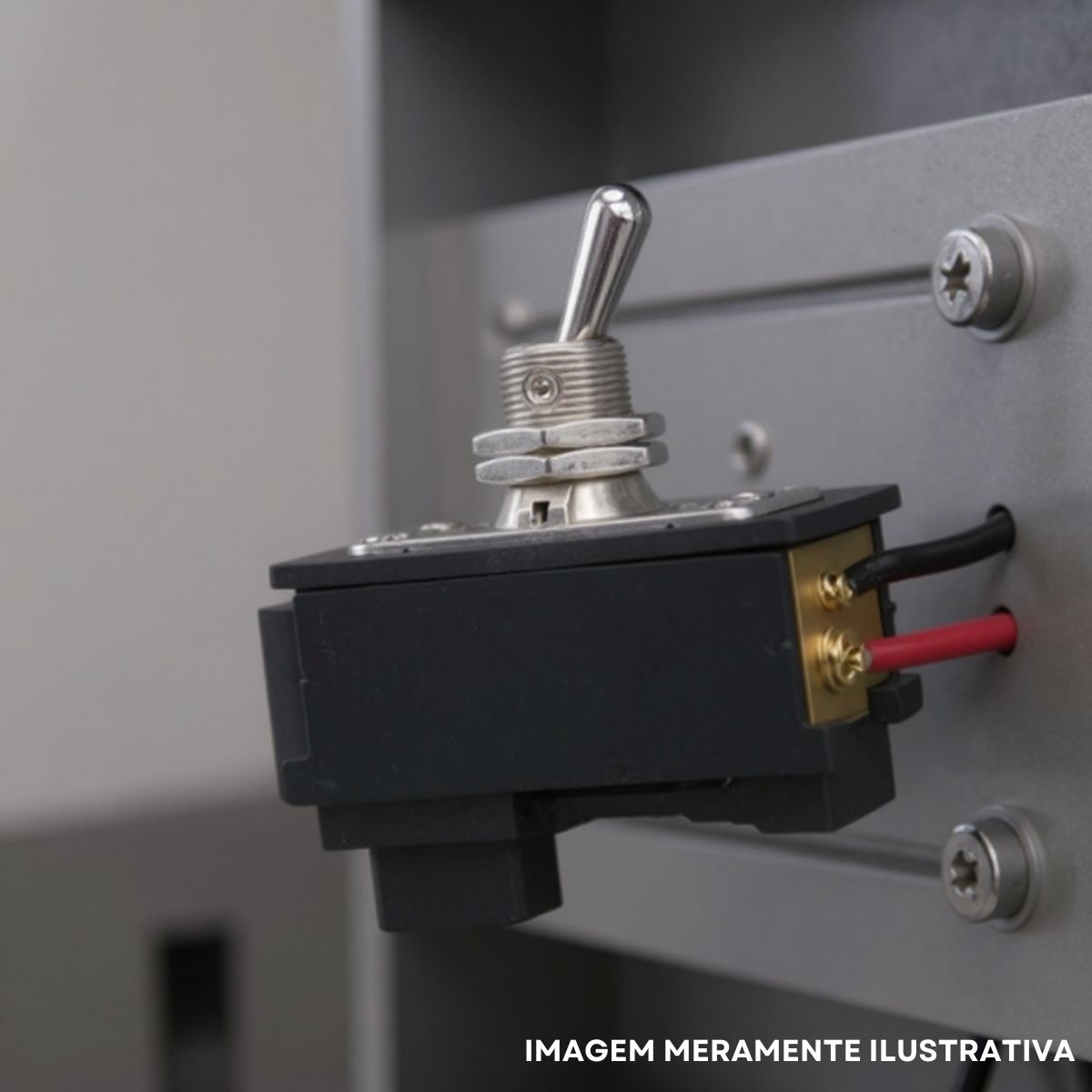 Chave Interruptor Alavanca Poliamida Bipolar Liga/Liga 15/10A 120/250V Pt Standard Terminal Parafuso - Margirius