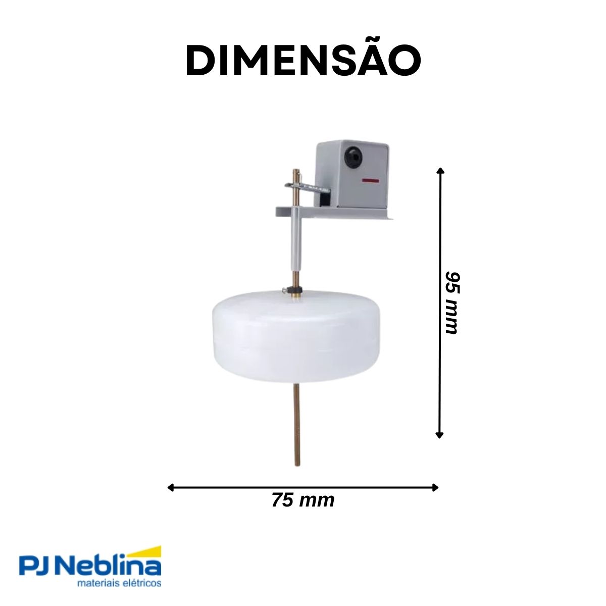 Chave Nível Boia Bc Inferior 15A Vareta 70Cm - Margirius