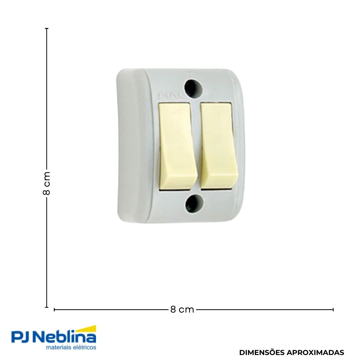 Interruptor Sobrepor 2 Paralelo 10A 250V Silentoque - Pial