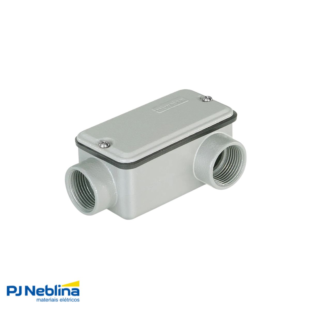 Condulete Alumínio Fixo Tipo C 2.1/2 C/Rosca Bsp C/Pintura Cz C/Tampa C/Vedação Tgvp (Ip54) - Wetzel