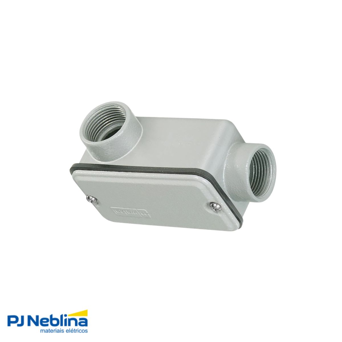 Condulete Alumínio Fixo Tipo C 2.1/2 C/Rosca Bsp C/Pintura Cz C/Tampa C/Vedação Tgvp (Ip54) - Wetzel