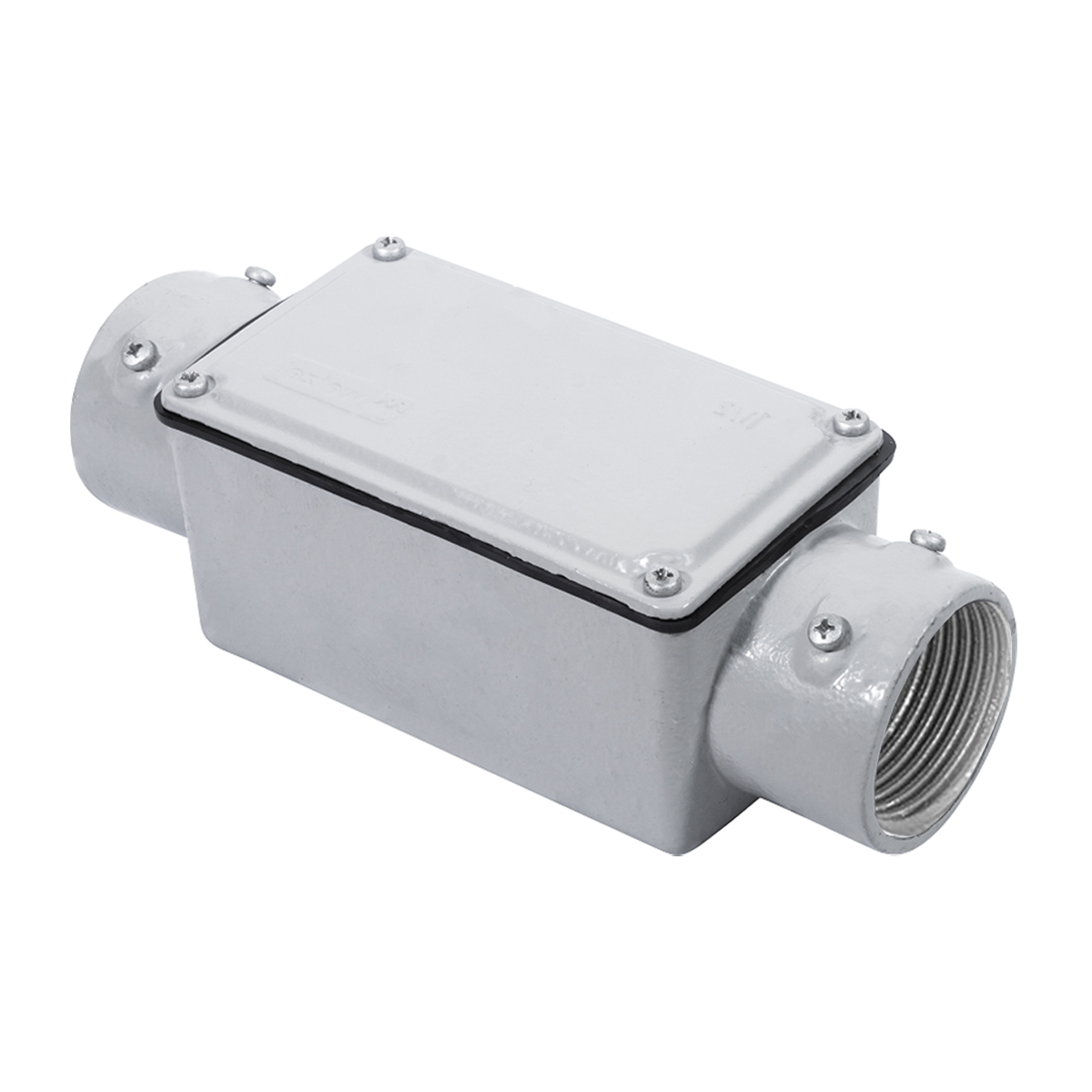 Condulete Alumínio Fixo Tipo C 3/4 Polegadas Com Rosca Bsp Com Tampa Com Vedação Ip54 - Wetzel