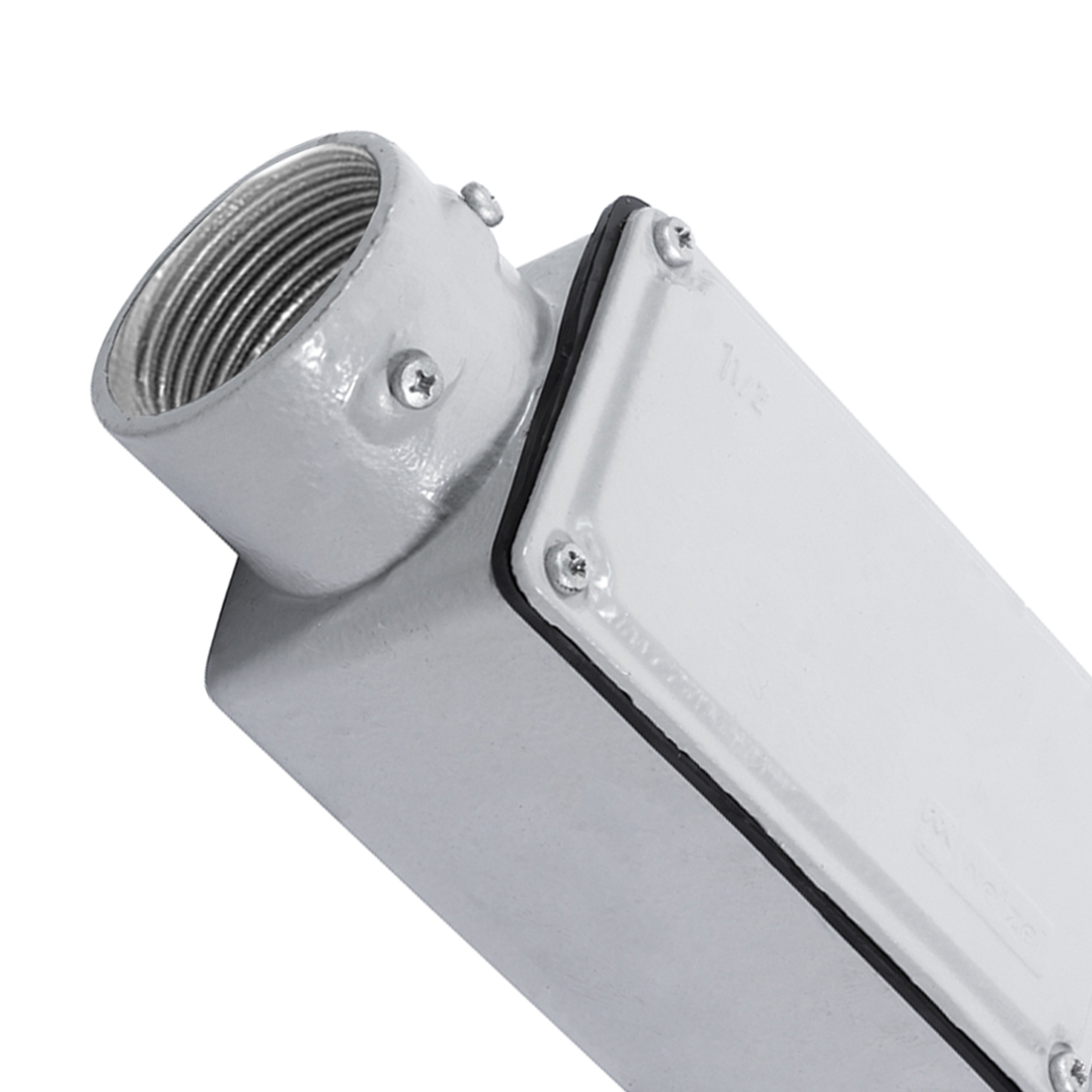 Condulete Alumínio Fixo Tipo C 3/4 Polegadas Com Rosca Bsp Com Tampa Com Vedação Ip54 - Wetzel
