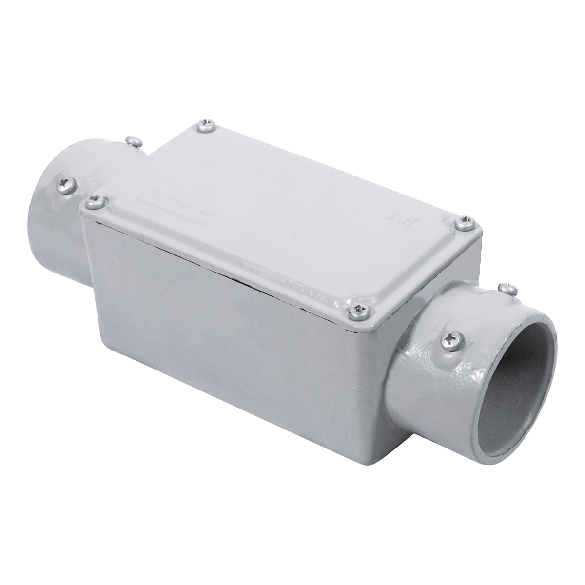 Condulete Alumínio Fixo Tipo C 1.1/2 Polegadas Sem Rosca Com Tampa Sem Vedação - Wetzel