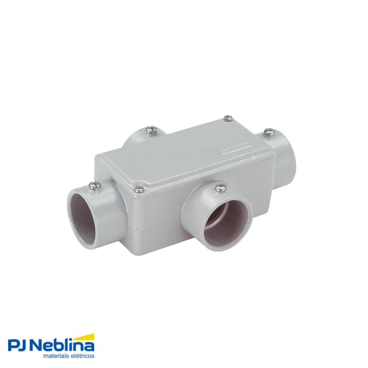 Condulete Alumínio Fixo Tipo C 1/2 S/Rosca C/Pintura Cinza C/Tampa S/Vedação - Wetzel