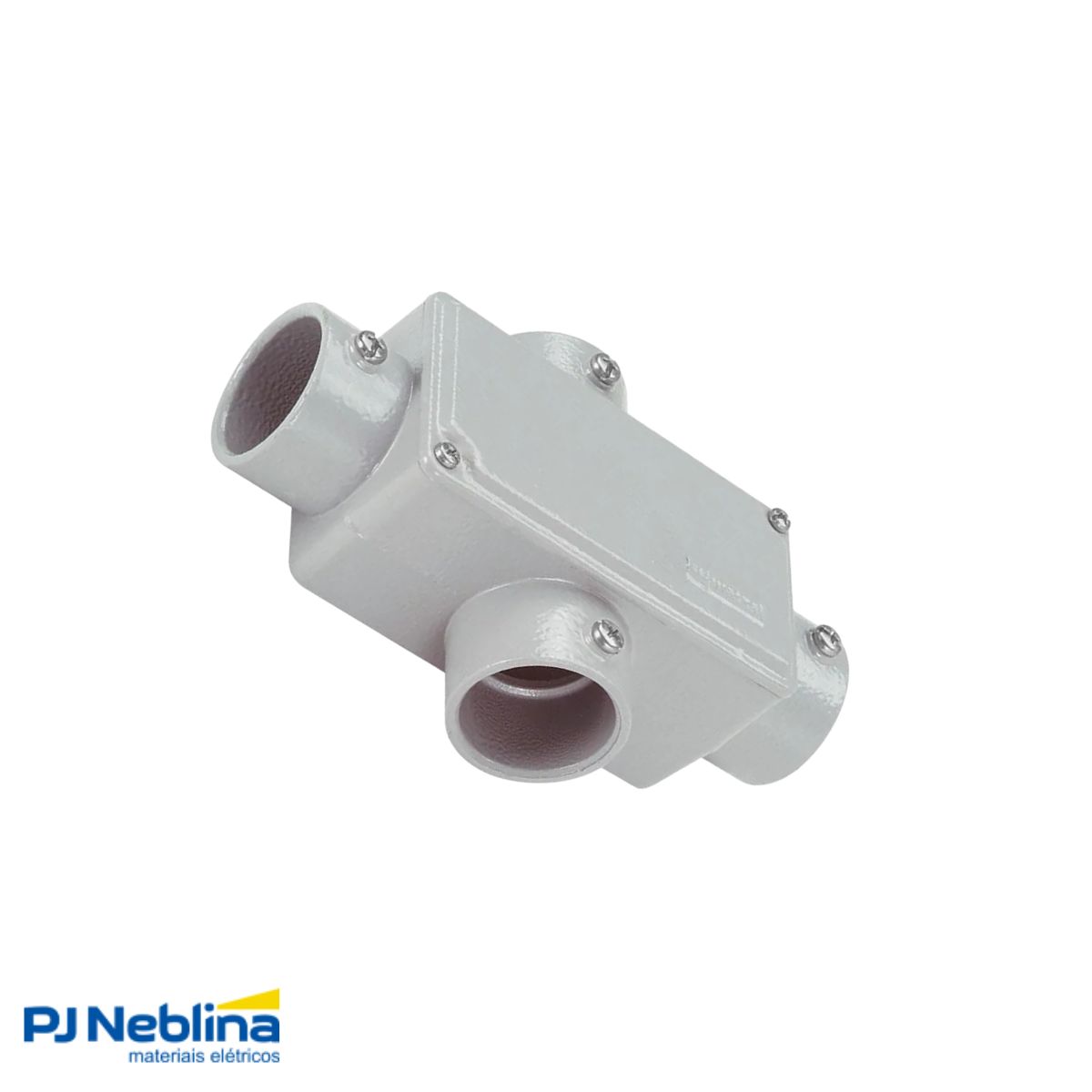 Condulete Alumínio Fixo Tipo C 1/2 S/Rosca C/Pintura Cinza C/Tampa S/Vedação - Wetzel