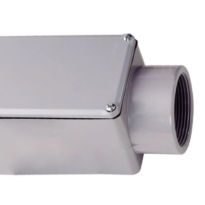 Condulete Alumínio Fixo Tipo E 1 Polegada Com Rosca Bsp Sem Tampa Sem Vedação - Wetzel