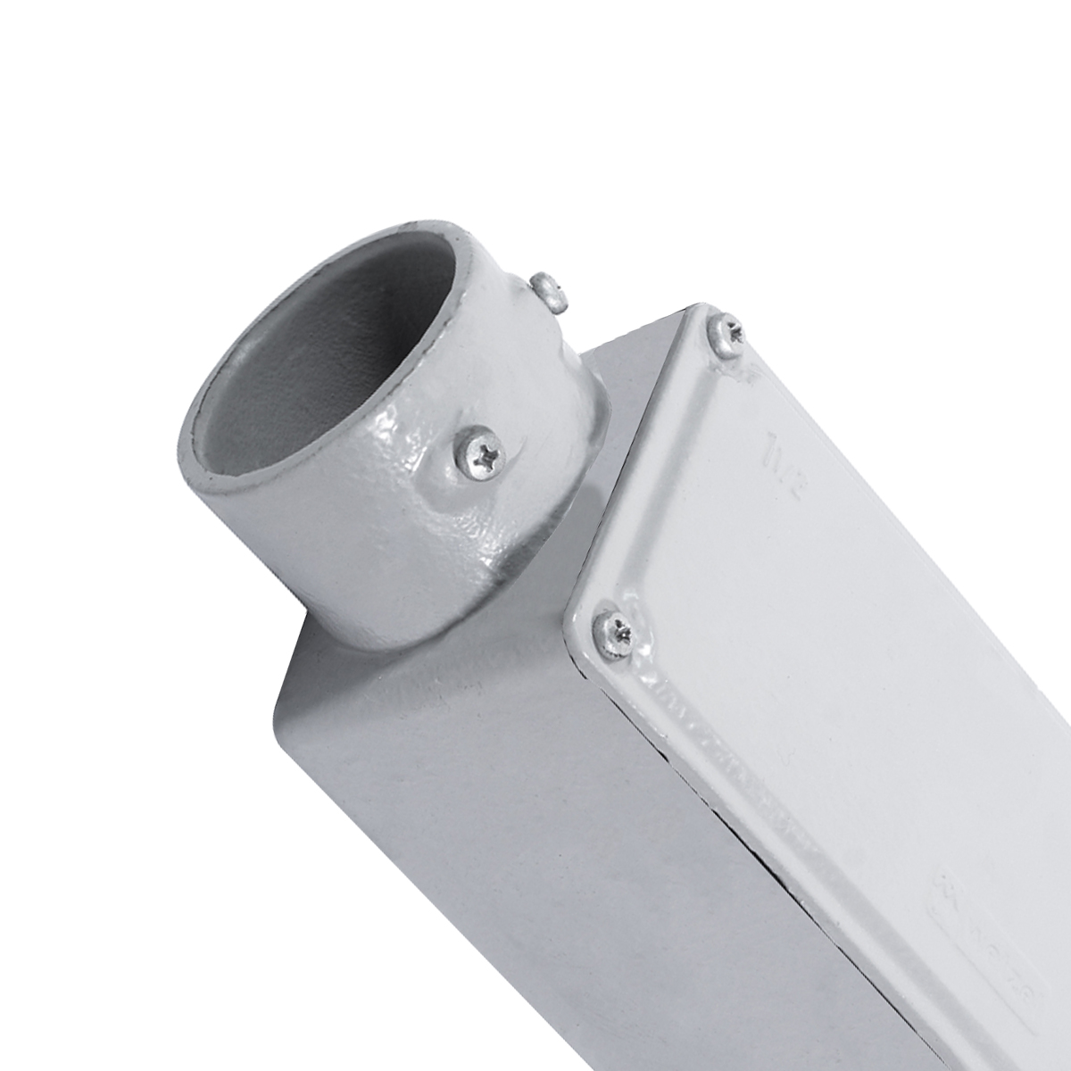 Condulete Alumínio Fixo Tipo E 1.1/2 Polegadas Sem Rosca Com Tampa Sem Vedação - Wetzel